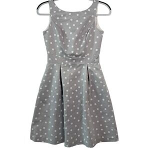 White House Black Market SL Dot Print Sundress 00 Feather W White